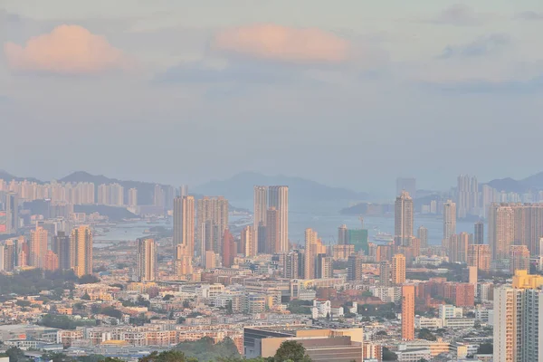 Doğu Kowloon Hong Kong kentsel görünümü