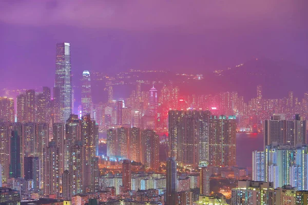 Centro Hong Kong Alta Densidad Zona Pobre —  Fotos de Stock