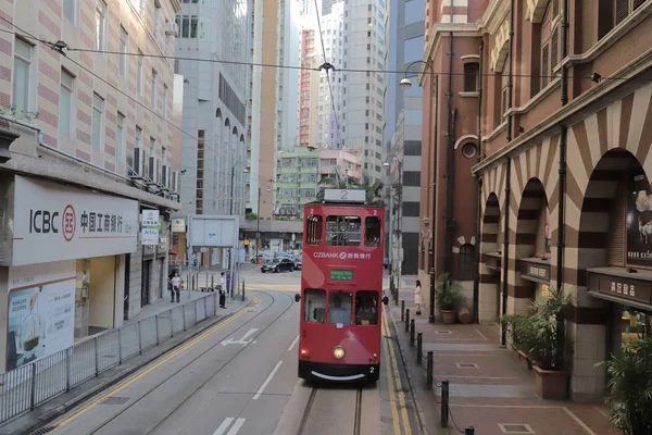 Tram Due Piani Hong Kong — Foto Stock
