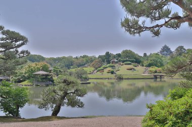 bir Korakuen; Okayama Japon bahçesinde; Japonya