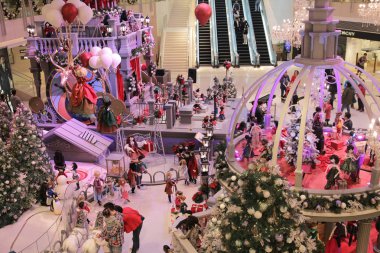 2015 yılında Noel süsleri, Hong Kong-sokaklarda