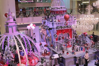 2015 yılında Noel süsleri, Hong Kong-sokaklarda