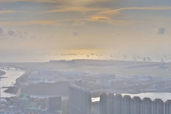 View Por Kai Shan Tung Chung Town — Stock Photo, Image