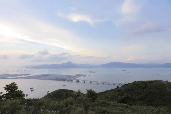 Kilátással Por Kai Shan Tung Chung Öbölben — Stock Fotó