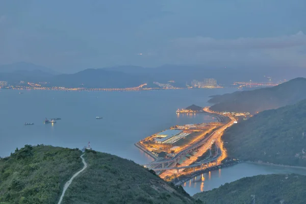 Une Haute Vue Sur Dépôt Siu Wan — Photo