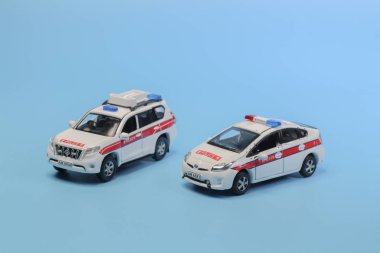 Polis araba maketi rakam ile 