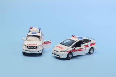 Polis araba maketi rakam ile 