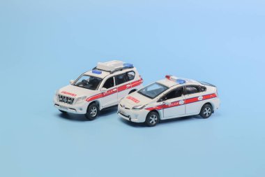 Polis araba maketi rakam ile 