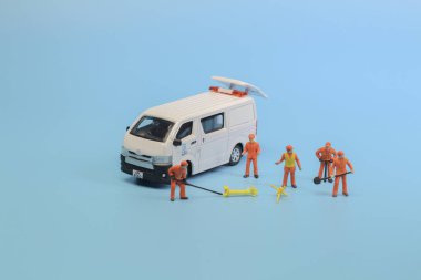 arka zemin üzerinde izole figürü oyuncak van