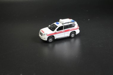 Polis araba maketi rakam ile 
