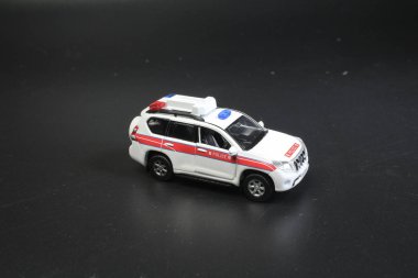 Polis araba maketi rakam ile 