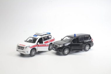 bir polis araba modeli şekil ile 