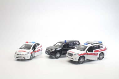 bir polis araba modeli şekil ile 