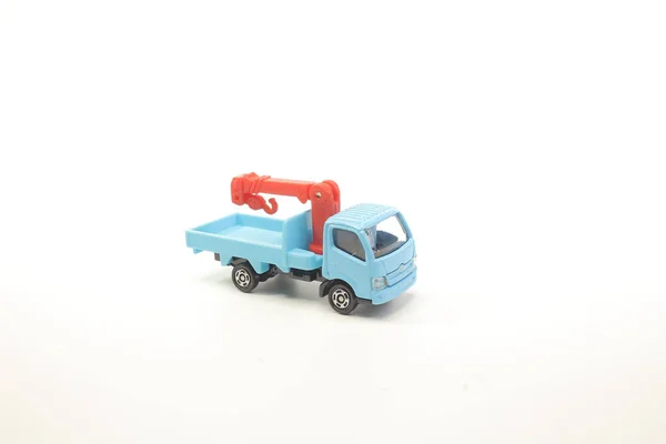 Ізольована Вантажівка Або Іграшка Вантажівки Білому Тлі — стокове фото