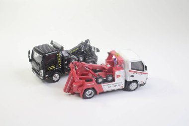 tow truc ile işçi figür