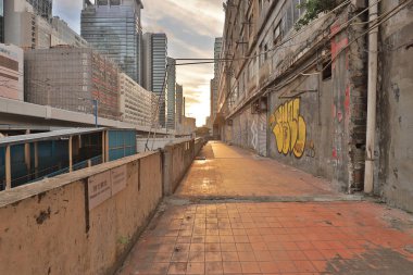 Hong Kong kwun tong kasaba batımında aşağı