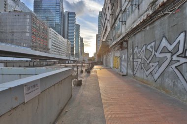 Hong Kong kwun tong kasaba batımında aşağı