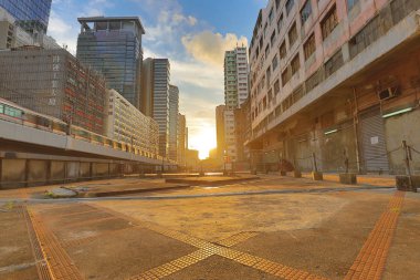 Hong Kong kwun tong kasaba batımında aşağı
