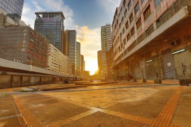 Hong Kong kwun tong kasaba batımında aşağı