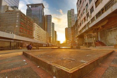 Hong Kong kwun tong kasaba batımında aşağı