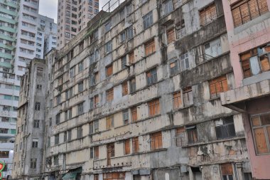 Hong Kong kwun tong kasaba batımında aşağı