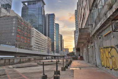 Hong Kong kwun tong kasaba batımında aşağı