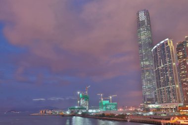 Yaz aylarında Batı Kowloon Hong Kong 