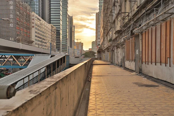 Hong Kong Kwun Tong Town Sunset — Stock Photo, Image