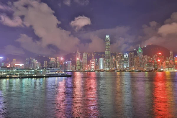 kısa bir süre sonra günbatımı manzarası hong kong görünümünü.