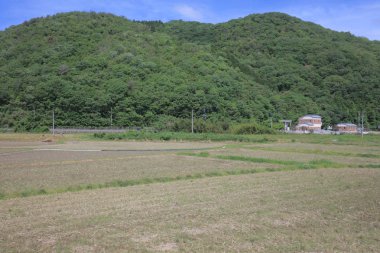 Ülke tarafında tramvay pencereden görüntüleme