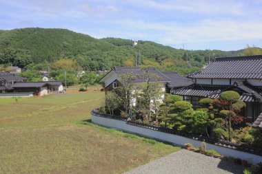 Ülke tarafında tramvay pencereden görüntüleme