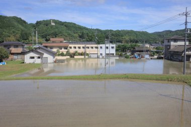 Ülke tarafında tramvay pencereden görüntüleme
