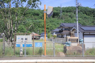 Ülke tarafında tramvay pencereden görüntüleme