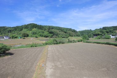 Ülke tarafında tramvay pencereden görüntüleme