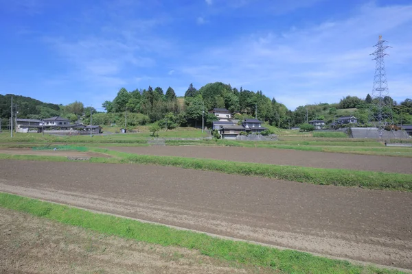 Ülke tarafında tramvay pencereden görüntüleme
