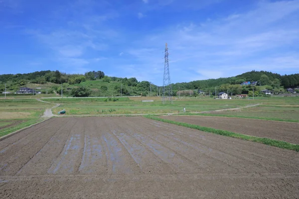 Ülke tarafında tramvay pencereden görüntüleme