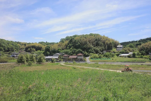 Ülke tarafında tramvay pencereden görüntüleme