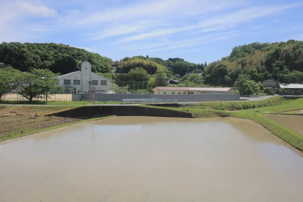 Ülke tarafında tramvay pencereden görüntüleme