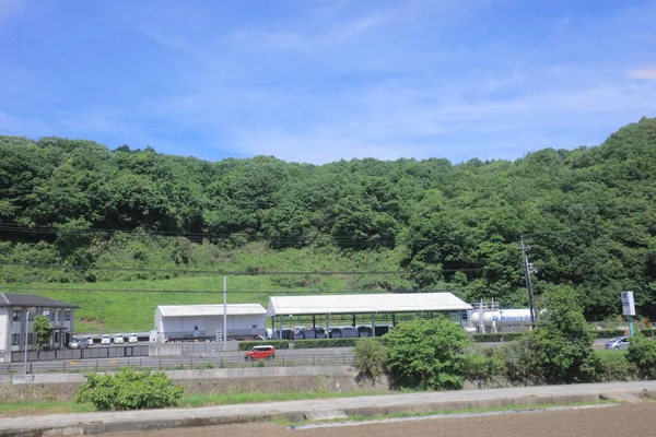 Vue Par Fenêtre Tramway Côté Campagne — Photo