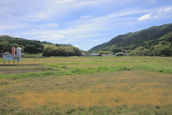 Ülke tarafında tramvay pencereden görüntüleme