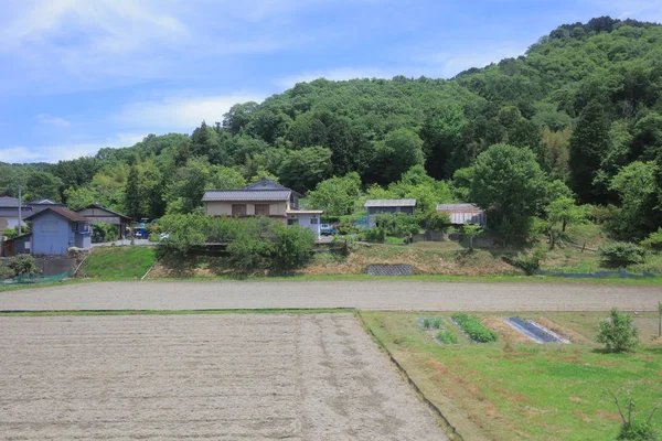 Ülke tarafında tramvay pencereden görüntüleme