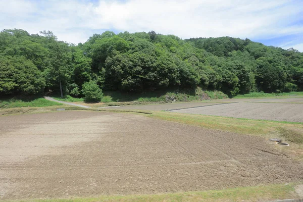 Ülke tarafında tramvay pencereden görüntüleme
