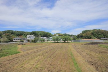 Ülke tarafında tramvay pencereden görüntüleme