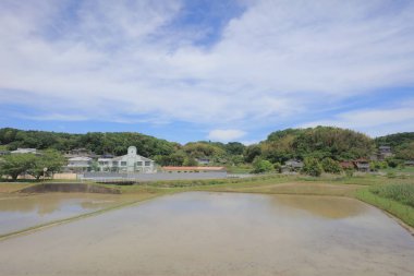 Ülke tarafında tramvay pencereden görüntüleme