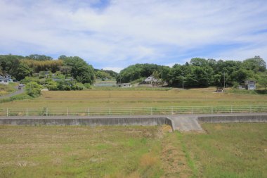 Ülke tarafında tramvay pencereden görüntüleme