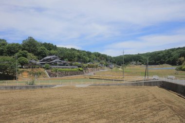 Ülke tarafında tramvay pencereden görüntüleme
