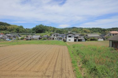 Ülke tarafında tramvay pencereden görüntüleme