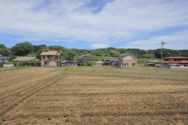 Ülke tarafında tramvay pencereden görüntüleme