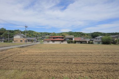 Ülke tarafında tramvay pencereden görüntüleme