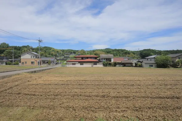 Ülke tarafında tramvay pencereden görüntüleme